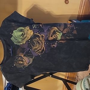 Black Mudd Shirt with flowers